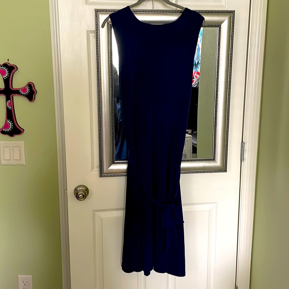 Navy A line dress